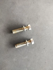 Vintage Gibson 1960s Les Paul JR Bridge Studs / Chrome - Picture 1 of 3