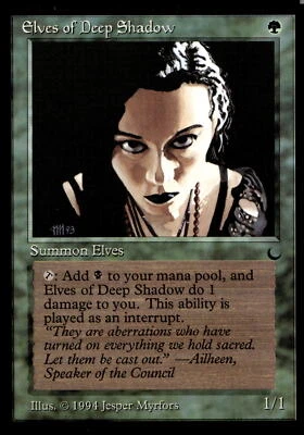 MTG - The Dark - Elves of Deep Shadow - NM - Image 1 of 2