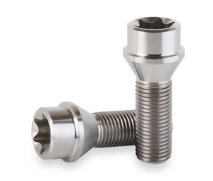 M15x1.25x40 Titanium Lug Bolts 40mm Shank 10 pieces cone base - Picture 1 of 1