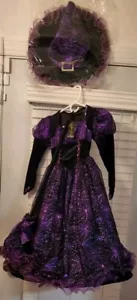 * NEW * GIRLS WITCH COSTUME ( 3PC ) SET SIZE MED. * 10-12 - Picture 1 of 15