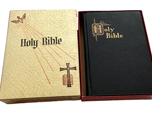 New Catholic Edition Holy Bible Fine Art Illustrated 1954 in Original Box - Picture 1 of 10