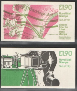FV1 & FV2 £1.90 folded counter booklets. Each sold separately. - Picture 1 of 5