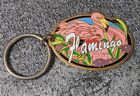 Vintage Flamingo Laughlin Nevada Casino Keychain Enamel HTF Rare Hilton Hotel