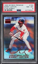 1999 SKYBOX PREMIUM STAR RUBIES #184 KENNY LOFTON PMG PSA 8 NM-MT #/50 POP2 BEST