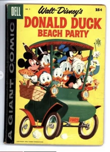 Walt Disneys Donald Duck Beach Party #5 1958 Dell Riesen Comic 50 Seiten Spaß! - Bild 1 von 2