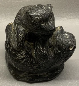 The Wolf Sculptures -A Wolf Original Bear Cubs Playing - Picture 1 of 11