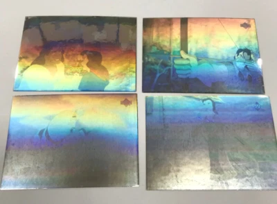 1992 UPPER DECK BEAUTY AND THE BEAST TRADING CARD HOLOGRAM STICKERS LOT OF 4 - Image 1 of 4