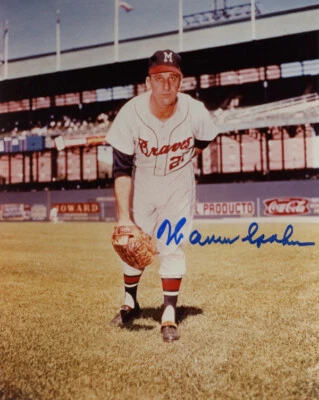 WARREN SPAHN SIGNED AUTOGRAPHED 8x10 PHOTO MILWAUKEE BRAVES LEGEND BECKETT BAS - Image 1 of 2