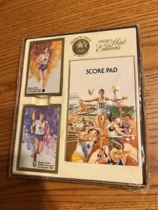 1984 Olympic Gold Limited Congress Mint Editions 2 Set Playing Cards & Score Pad - Picture 1 of 4