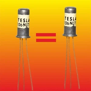 106NU70 TESLA MATCHED PAIR GERMANIUM NPN TRANSISTOR 0.125W 0.01A GOLD-PLATED - Picture 1 of 4