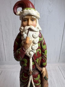 Figura Jim Shore Heartwood Creek Navidad Papá Noel con Pipa y Bolsa - Imagen 1 de 20