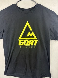 Camiseta GOAT Shocks Bicicleta de Montaña Negra Neón Logo MTB Suspensión Camiseta Para Hombres M/L - Imagen 1 de 6