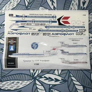 Decal for Tupolev Tu-154B Aeroflot/Sultan Air REVARO RG-B009 1/100 Scale - Picture 1 of 5