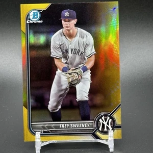 2022 Bowman Chrome Draft Trey Sweeney #'d /50 Gold - NY Yankees / Tigers - Bild 1 von 3