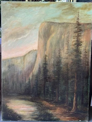 Gertrude Firmado El Capitán Yosemite California Paisaje Secuoya Árboles Foto 1 de 4
