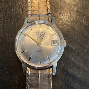 Vintage Voumard Men’s 17 Jewel Mechanical Watch Cal. AS 1803 Date Swiss 33mm - Picture 1 of 9