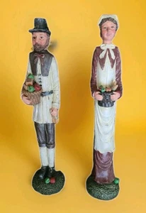 Windor Collection Pilgrim Collectibles Man & Woman Thanksgiving Figuren 11,5" - Bild 1 von 2