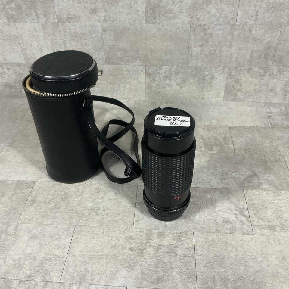 Lente zoom macro Albinar ADG 80-200 mm f3,9 MC montura Canon FD - funciona y limpia Foto 1 de 4