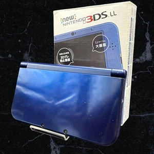 New Nintendo 3DS XL LL Metallic Blue Console Excellent w/Box - Fast Ship!! - Picture 1 of 10