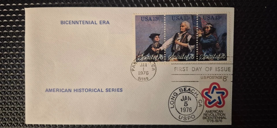 1629–1631 Spirit of ’76 (Fifer / Drummer / Piper — se-tenant trio) January 1 - Image 1 of 1