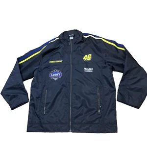 NASCAR Chase Authentic Jimmie Johnson Vtg Y2k Jacket Men 2XL Hendrick Motor XXL - Picture 1 of 22