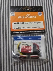 BlueArrow PP-30C Airplane Electronic Speed Controller ESC 3 cells lipo 9v cutoff - Picture 1 of 2