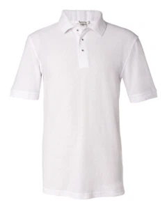 FeatherLite Pique Sport Shirt 0500 - White - 4X-Large - Picture 1 of 3