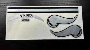 Minnesota Vikings "Black Ice" Mini Football Helmet Decal Set - Picture 1 of 1