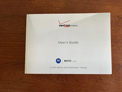 Moto W755 User's Guide - English & Spanish - Manual - Image 1 of 4