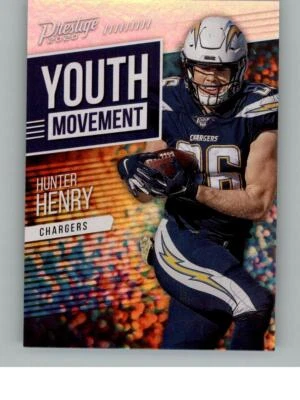 2020 Panini Prestige Hunter Henry YM-HH Youth Movement Los Angeles Chargers - Image 1 of 2