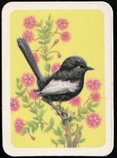 Swap Card - Tuckfield Tea Bird Series Type G #229 Black & White Wren *S275*