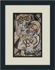 Jackson Pollock Totem Lesson I Custom Framed Print - Picture 1 of 2