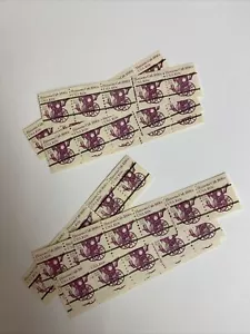 1904A Bureau vorab stornierte Streifen von fünf Platten Nummer 1 und 2 5 von jeder Katze 150 - Bild 1 von 2