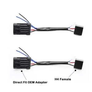 5.75" / 7" LED Headlight Wire Harness Adapters H9/H11 to H4 Conversion Sockets - Bild 1 von 8
