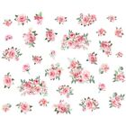 Floral Wall Sticker Flower Design For Smooth Surface Background Sticker