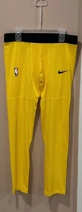 Nike Pros Compression Tights X-Large Tall Yellow AA0751-728 - Picture 1 of 5