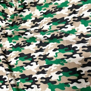 Military Camouflage Print Spandex Fabric Stretch by yard for Swimwear Sportwear - Picture 1 of 5
