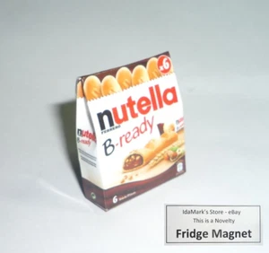 NUTELLA B-Ready Chocolate Spread Pack FRIDGE MAGNET Novelty Indonesia 3D 1.5" - Imagen 1 de 13