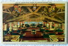 Linen Postcard Interior View Canyon Hotel Lounge Yellowstone National Park #G17