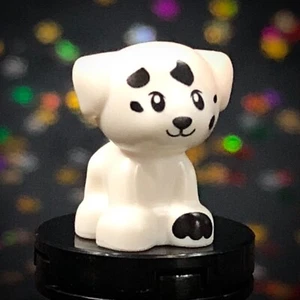 NEW LEGO White Dog Puppy Black Spots Minifigure Accessory Animal - Picture 1 of 3