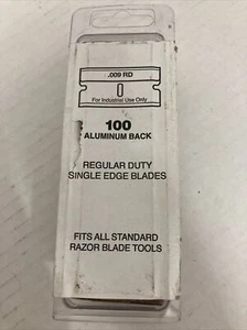 100 Aluminium Back .009 RD Regular Duty einschneidige Klingen passt Standardwerkzeug - Bild 1 von 6