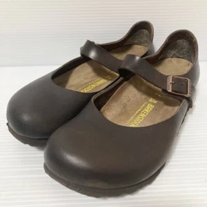 Zapatos Birkenstock Mantova Correa Plana Marrón Oscuro Estrechos Talla 38 JP 24,5 cm - Imagen 1 de 14