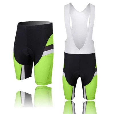 Culotte con tirantes de ciclismo verde para hombre 3D gel acolchado ciclismo bicicleta S-3XL Foto 1 de 4