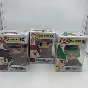 Funko Pop! The Office Michael Scott Dwight Schrute Belsnickel Elf Classy Santa - Picture 1 of 6
