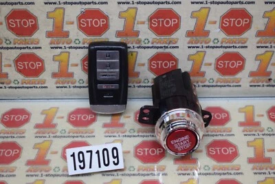 Interruptor de encendido del botón de arranque del motor ACURA RDX 2013-2018 con llave remota OEM Foto 1 de 4