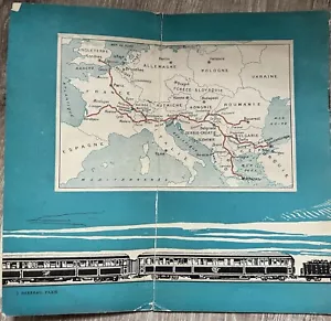 SIMPLON -ORIENT EXPRESS TRAIN DE LUXE TABLETTE PUBLICITAIRE JEAN KERHOR - Foto 1 di 8