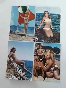 Lot of 10 Vintage Postcards (60s-70s) Pin Up - Risque - Picture 1 of 3