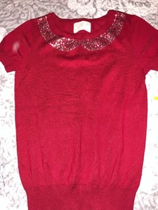 Debbie Morgan Sweater Size S Small Nwt Red  - Picture 1 of 1