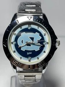 North Carolina Tar Heels College Team Men's Stainless-Steel Silver Watch NEW - Picture 1 of 8