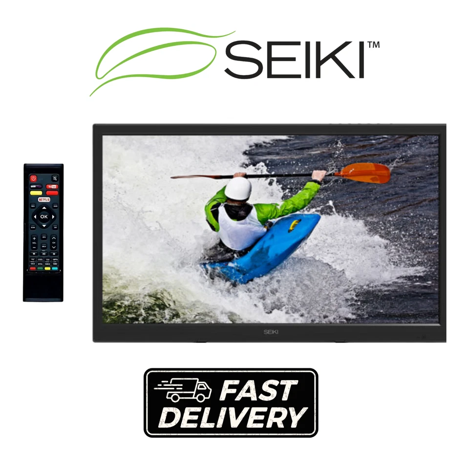 SEIKI SE24HO01UK 24” Full HD 1080p Smart Muse LED TV Netflix YouTube - Black - Image 1 of 4